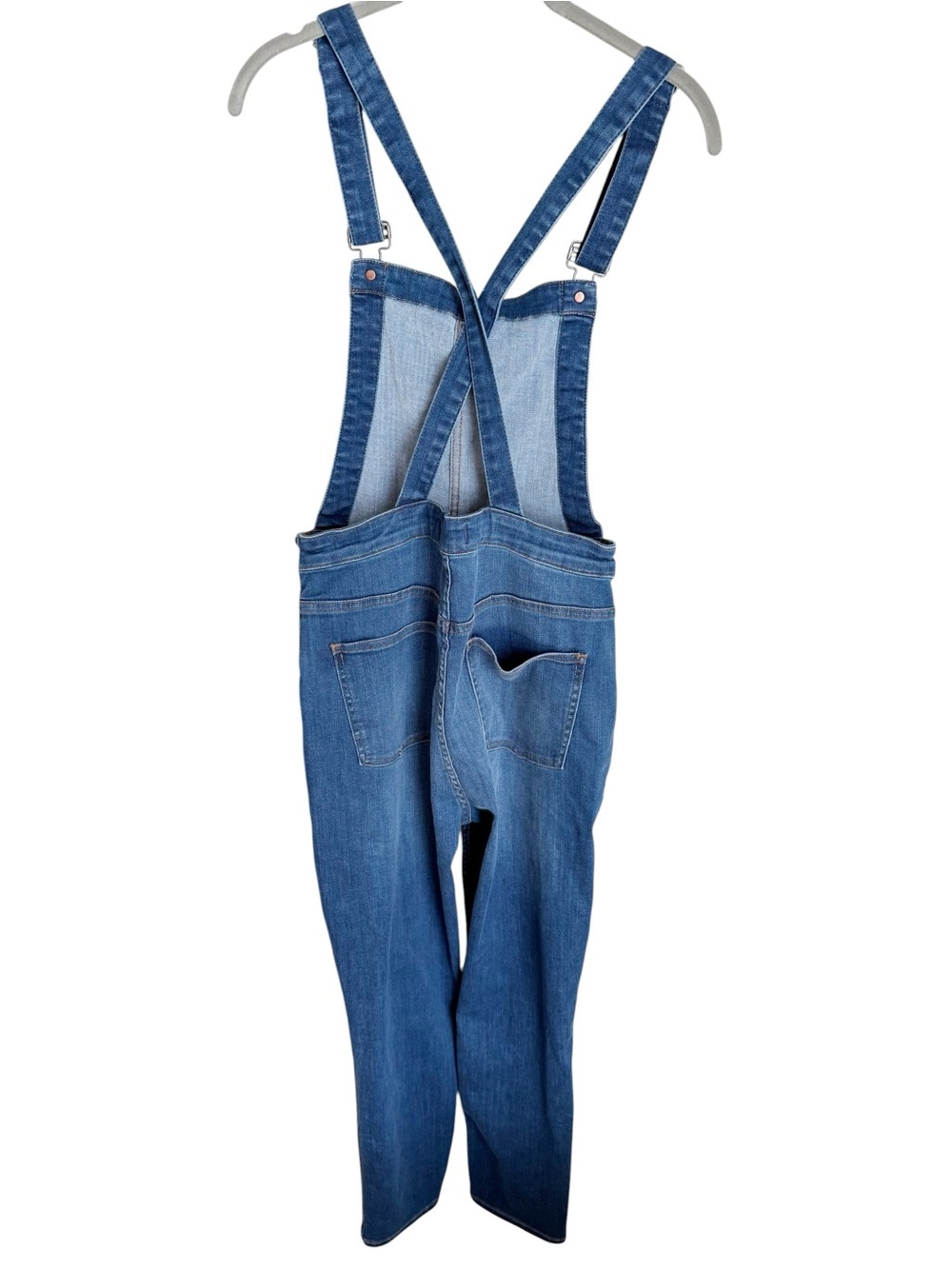 Madewell Skinny Overalls in Light Blue Santiago Wash Denim - Picture 3 of 7